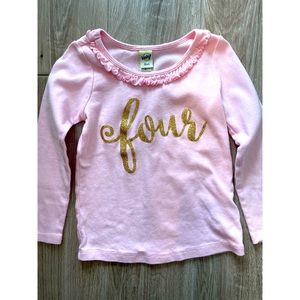 Four birthday girl shirt!